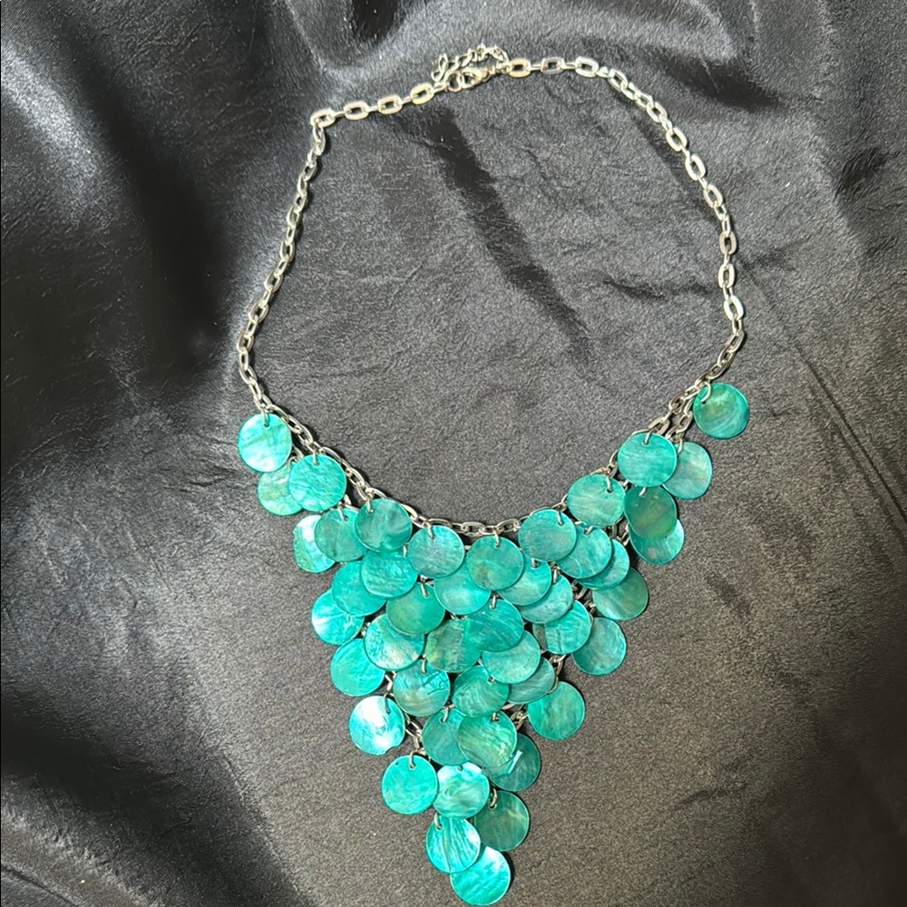 Charming Silver and Turquoise Necklace